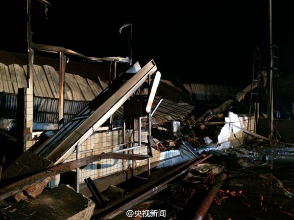 山东寿光火灾致18人死亡 现场图曝光(图)