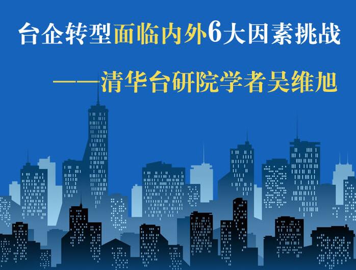 【图侃产经】台企转型面临内外6大因素挑战 ——清华台研院学者吴维旭