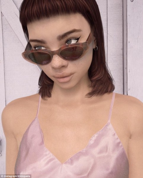 一位名叫里尔·米克拉(Lil Miquela)的模特在社交网站Instagram上不断晒照