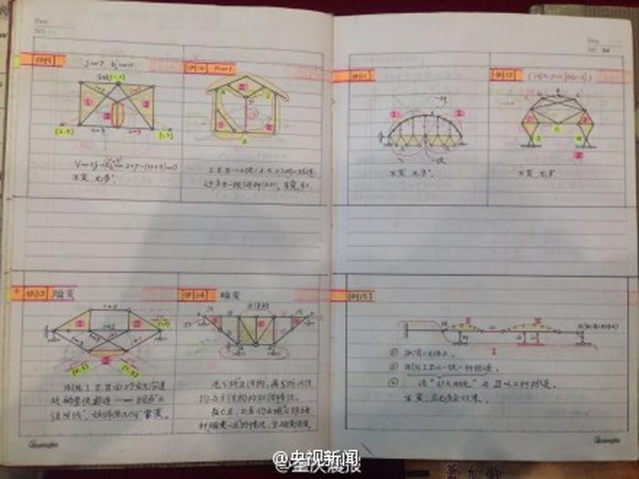 教授手写110万字教案 学生惊呆了