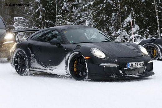 保时捷911GT3RS谍照曝光将亮相日内瓦