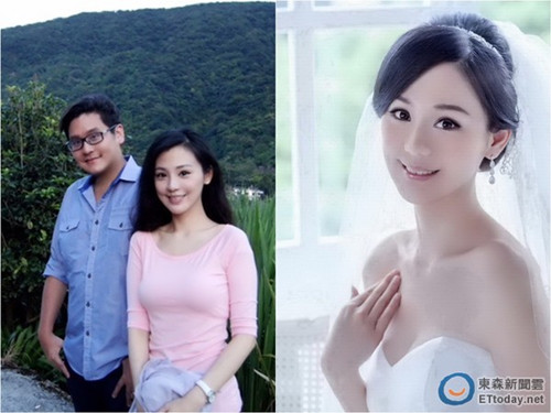 美女主播嫁台湾首富侄子 婚纱照首度曝光（图）